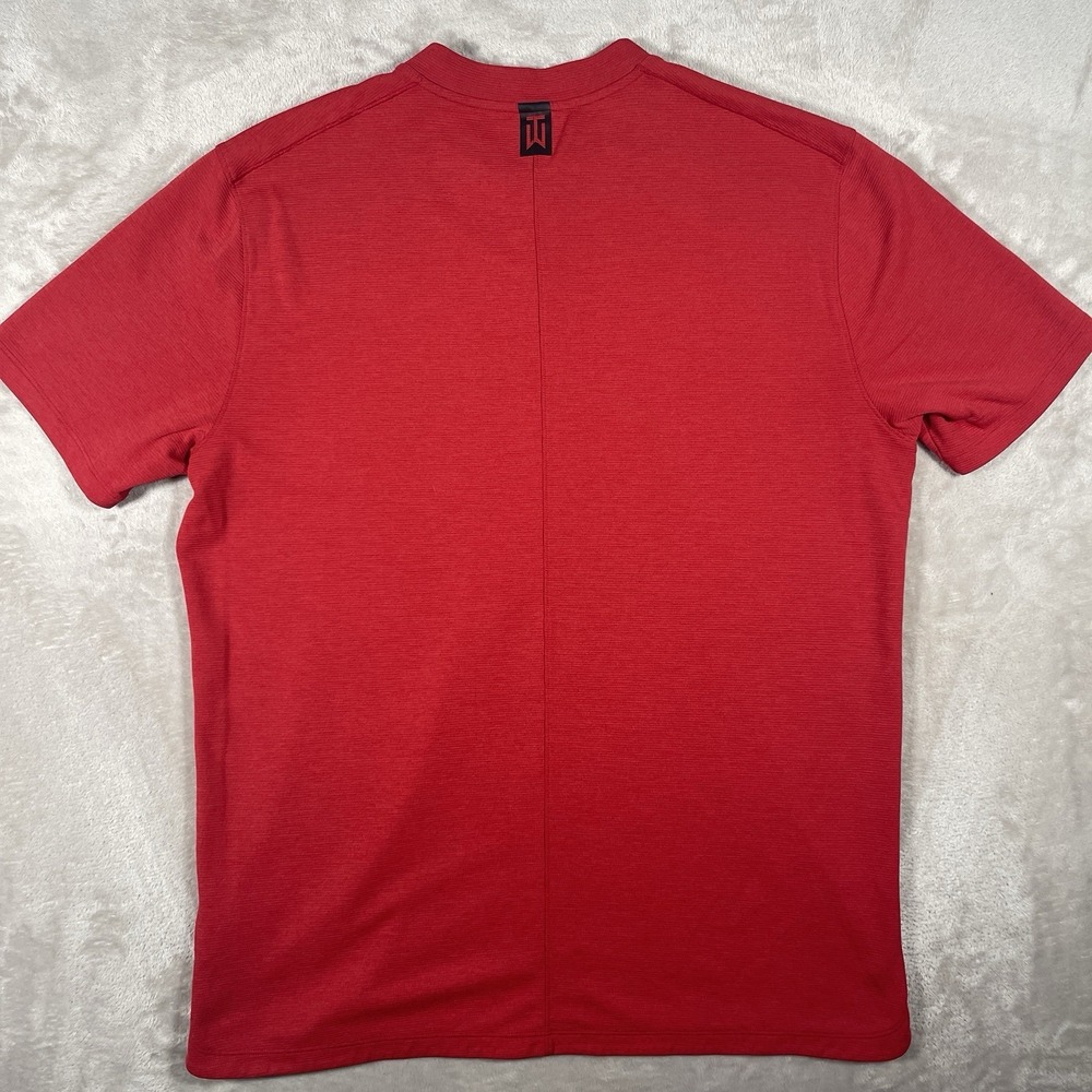 Nike AeroReact Tiger Woods Vapor Sunday Red Blade Collar Polo Mens L Performance - Picture 7 of 10